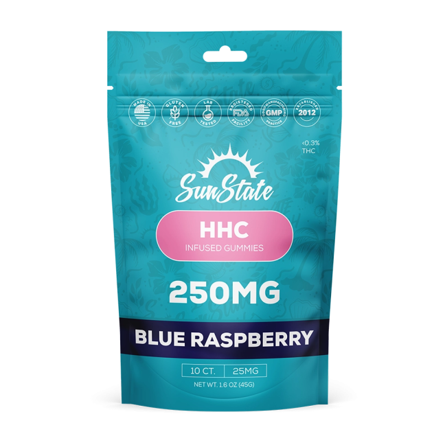 HHC Infused Gummies Blue Raspberry