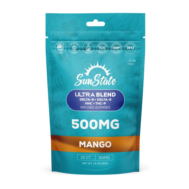 Ultra Blend 500MG Gummies Mango Flavor